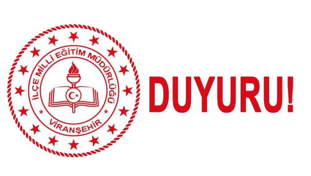 Viranşehir Spor Lisesi Sınav Duyurusu 