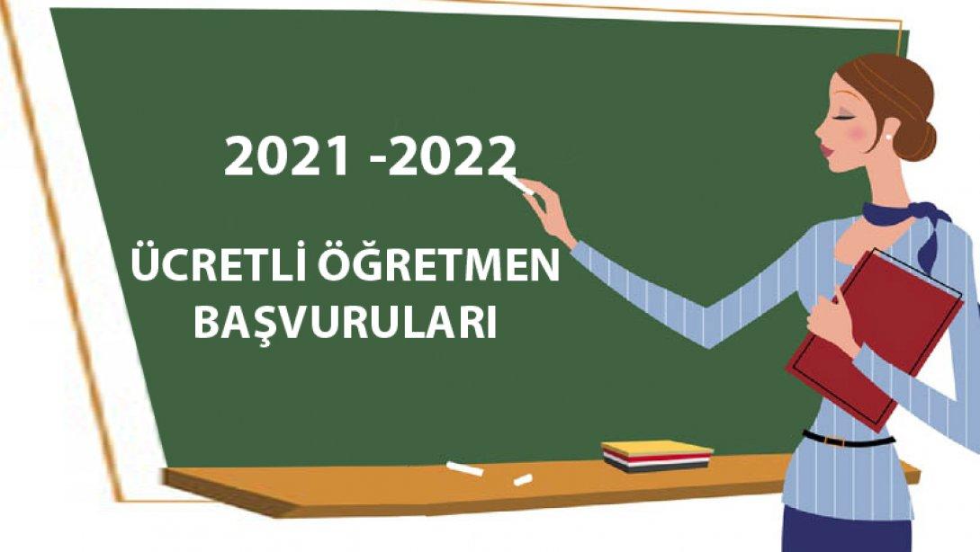 2021-2022 ÜCRETLİ ÖĞRETMEN BAŞVURULARI